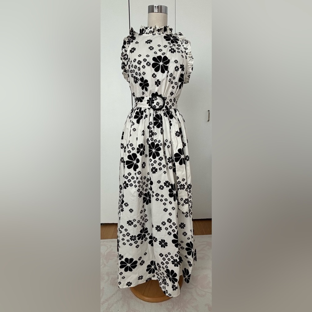Kate Spade Scattered Spade Floral Print Racer Back Maxi Dress